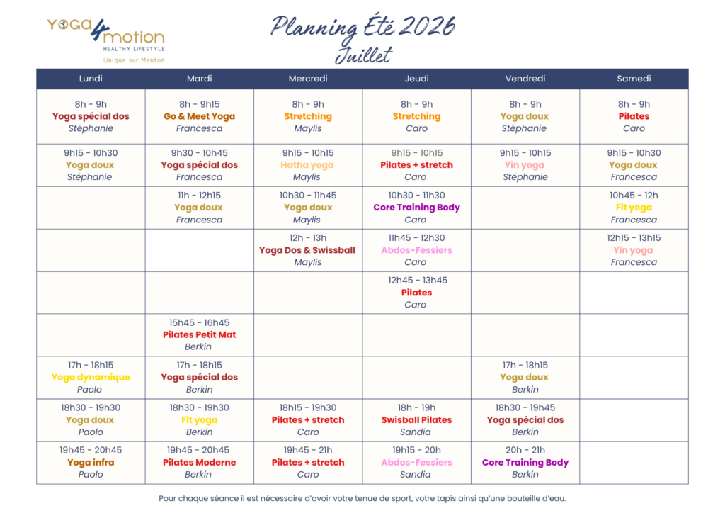Planning Yoga